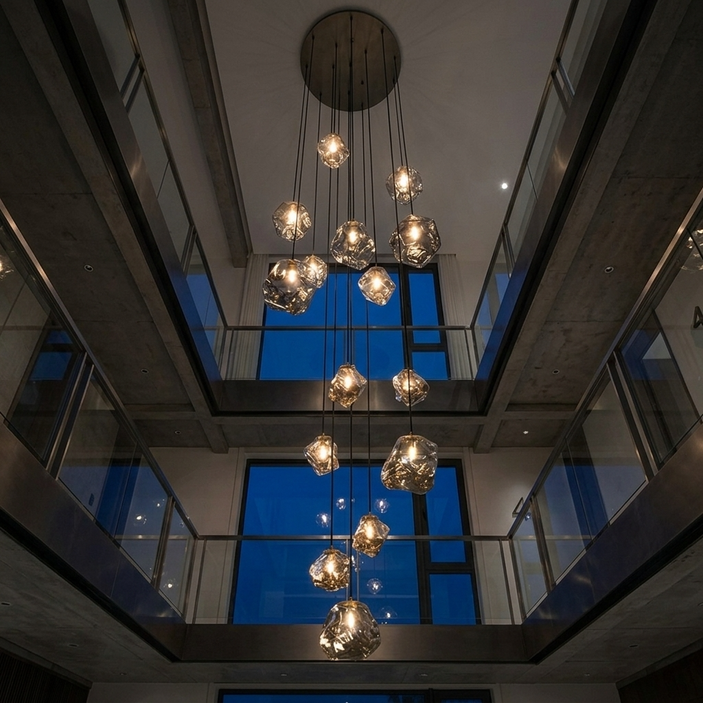 Modern Ring LED Pendant Light - Glass design