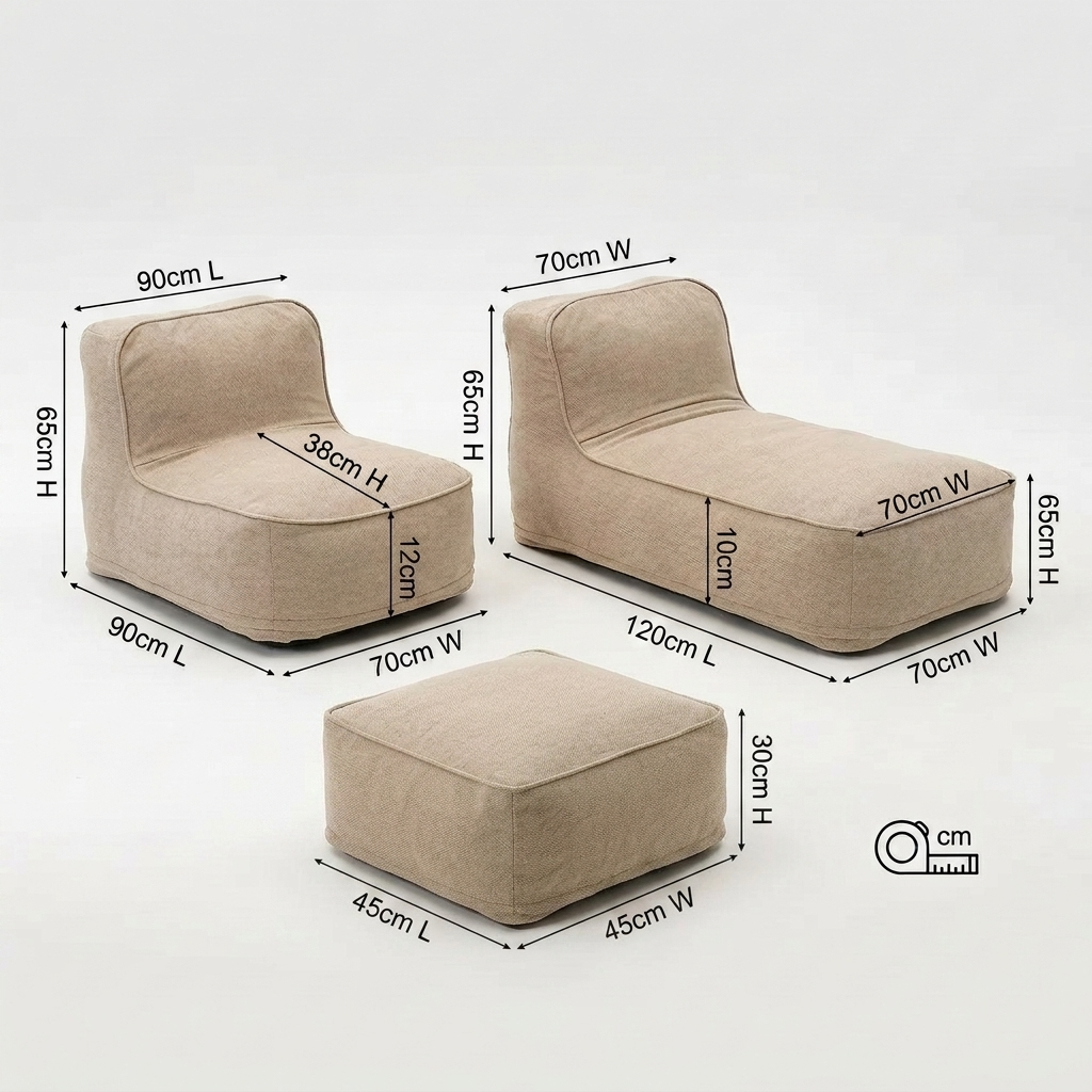 Wagrex - Outdoor beanbag Lounge set