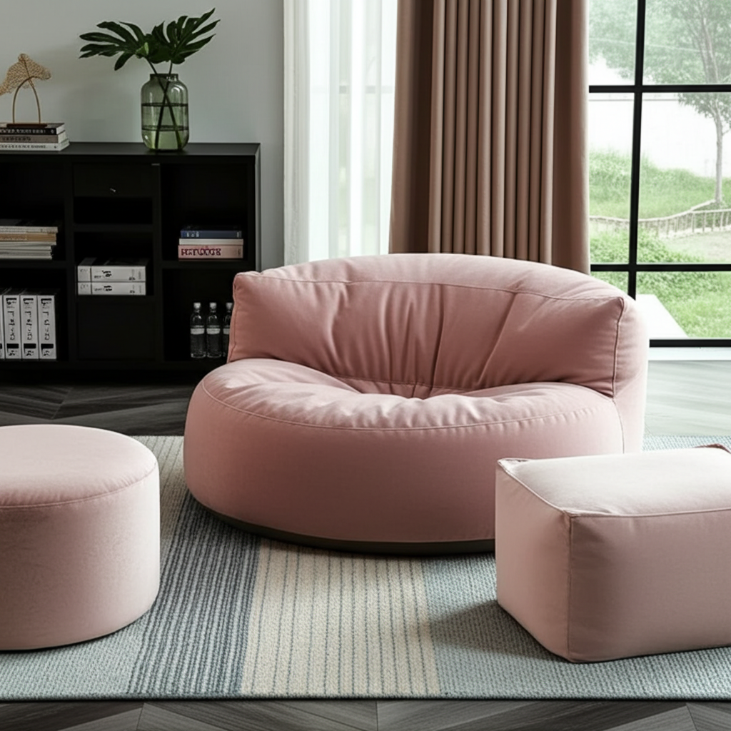 Beanbag Round Thick Velvet