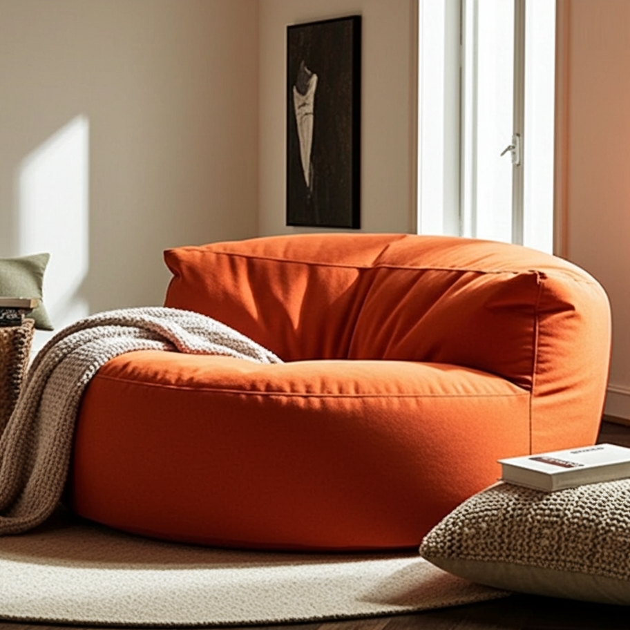 Beanbag Round Thick Velvet cover