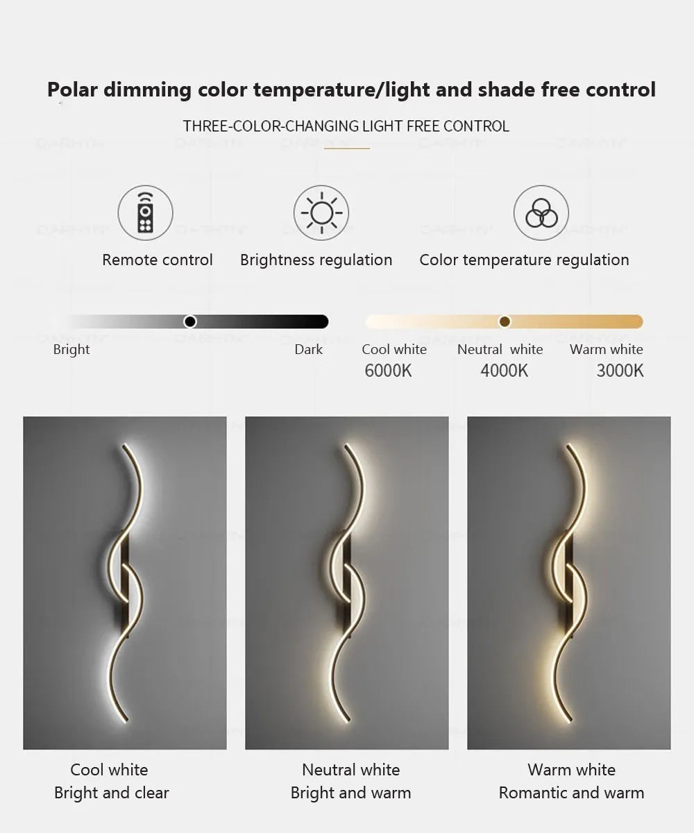 Modern LED Wall Lamp – Minimalist Strip Sconce