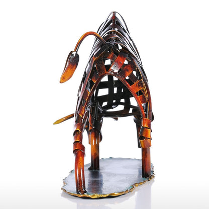 Durable Iron - made Braided Cattle Metal Sculpture Home Office Decor - Act Design Shop