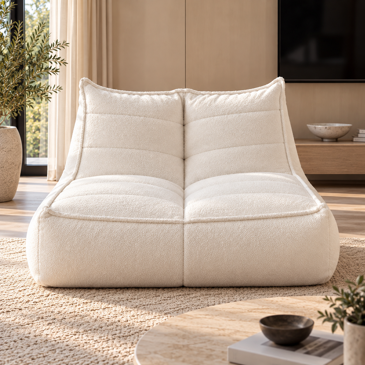 Wagrex  - Fauteuil Beanbag Modern Fabric