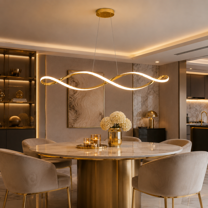 Curled Modern LED Pendant Light new