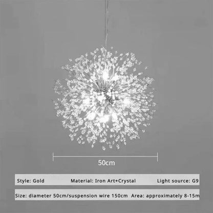 Dandelion Crystal Chandelier Pendant Light