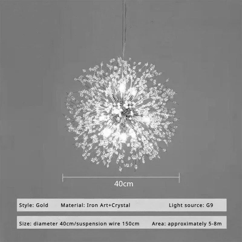 Dandelion Crystal Chandelier Pendant Light