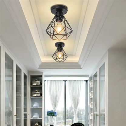 Industrial creative metal hanging lamps origami - Act Design Shop