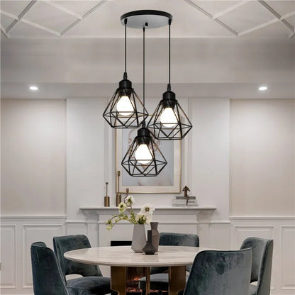 Industrial creative metal hanging lamps origami - Act Design Shop