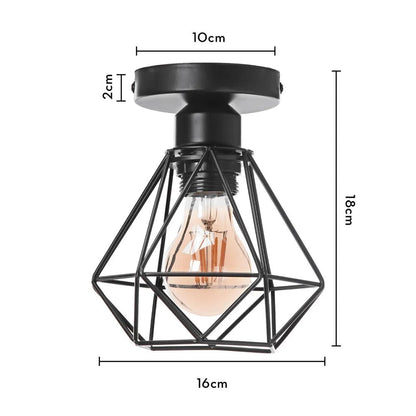 Industrial creative metal hanging lamps origami - Act Design Shop