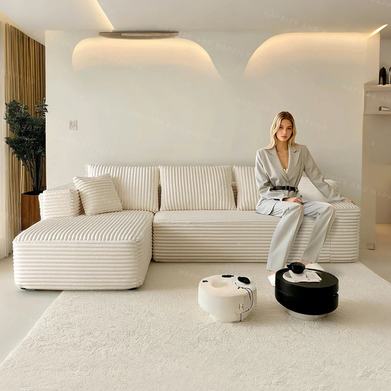 Corduroy Modern Modular Sofa