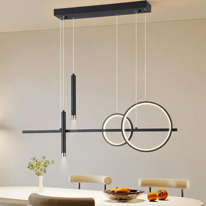 Modern LED Pendant Light – 100 cm Dining Table Lighting | Restaurant & Living Room Lamp