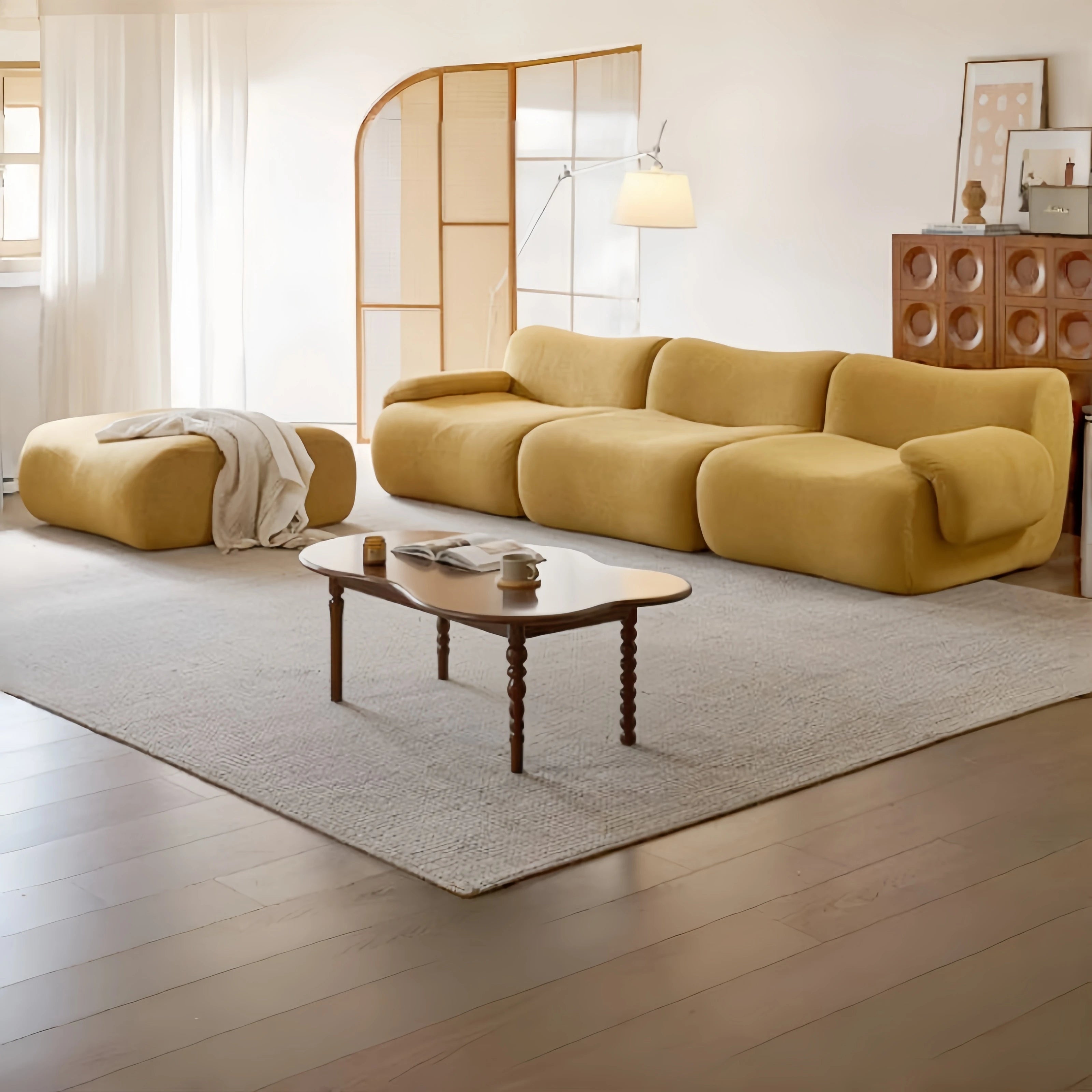 2-Zits Fluwelen Design Bankstel Stof – Mustafa