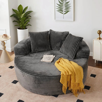 Zweisitzer-Sofa aus weichem Cord