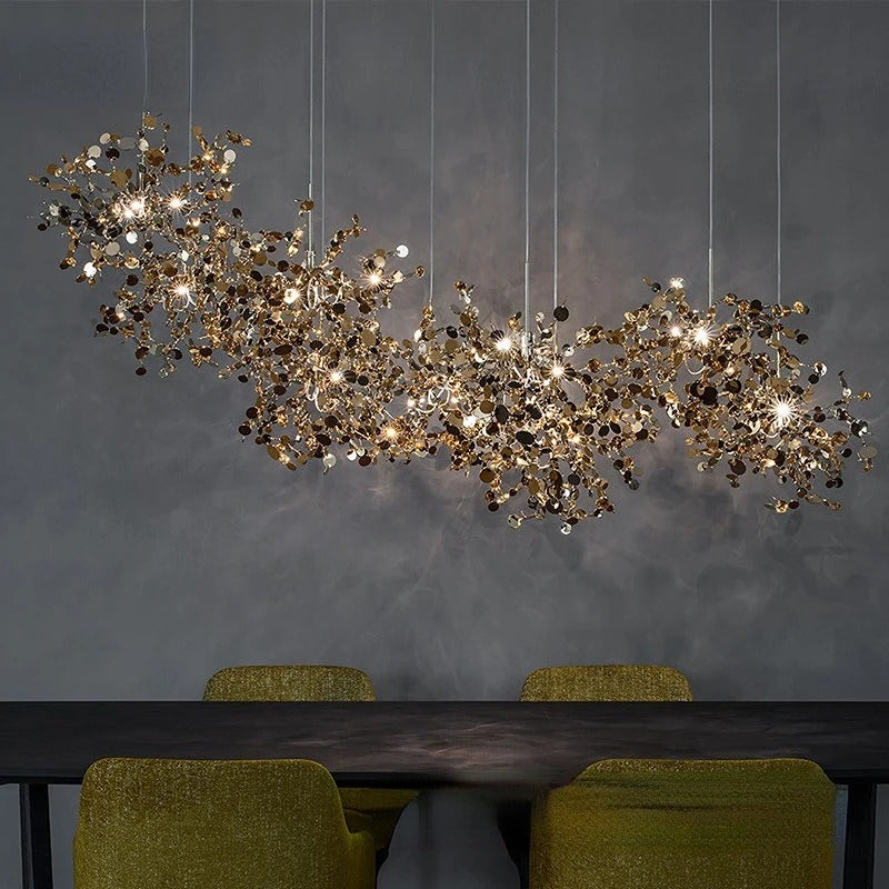 Modern LED Chandelier – Metal – 45x45cm