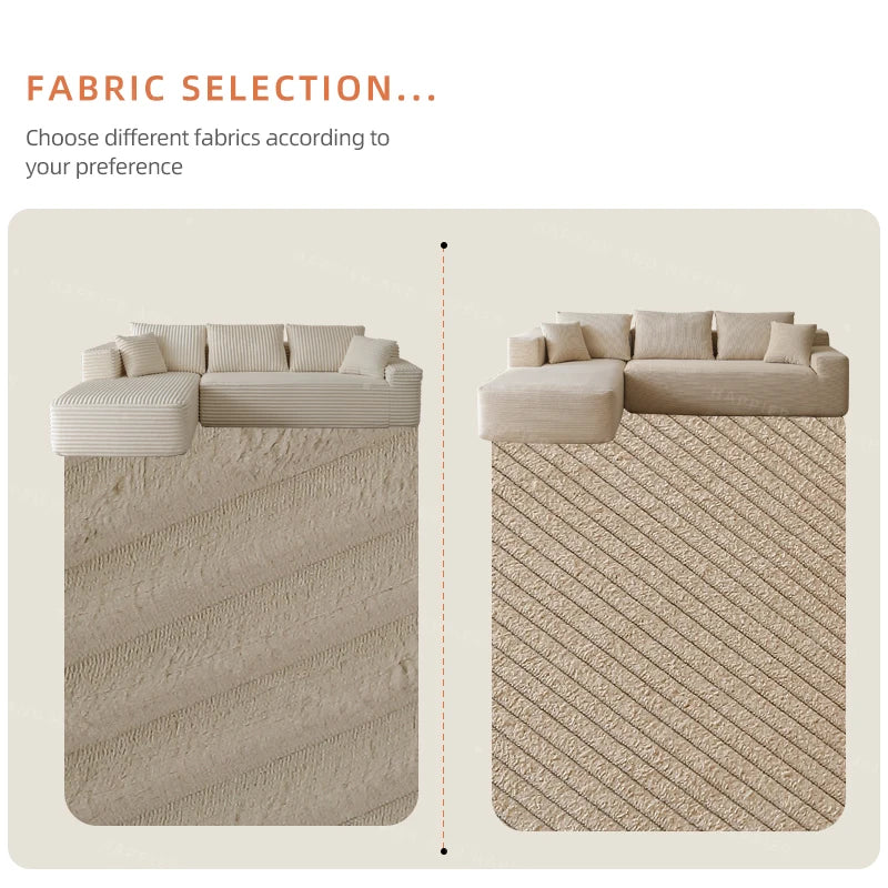 Corduroy Modern Modular Sofa