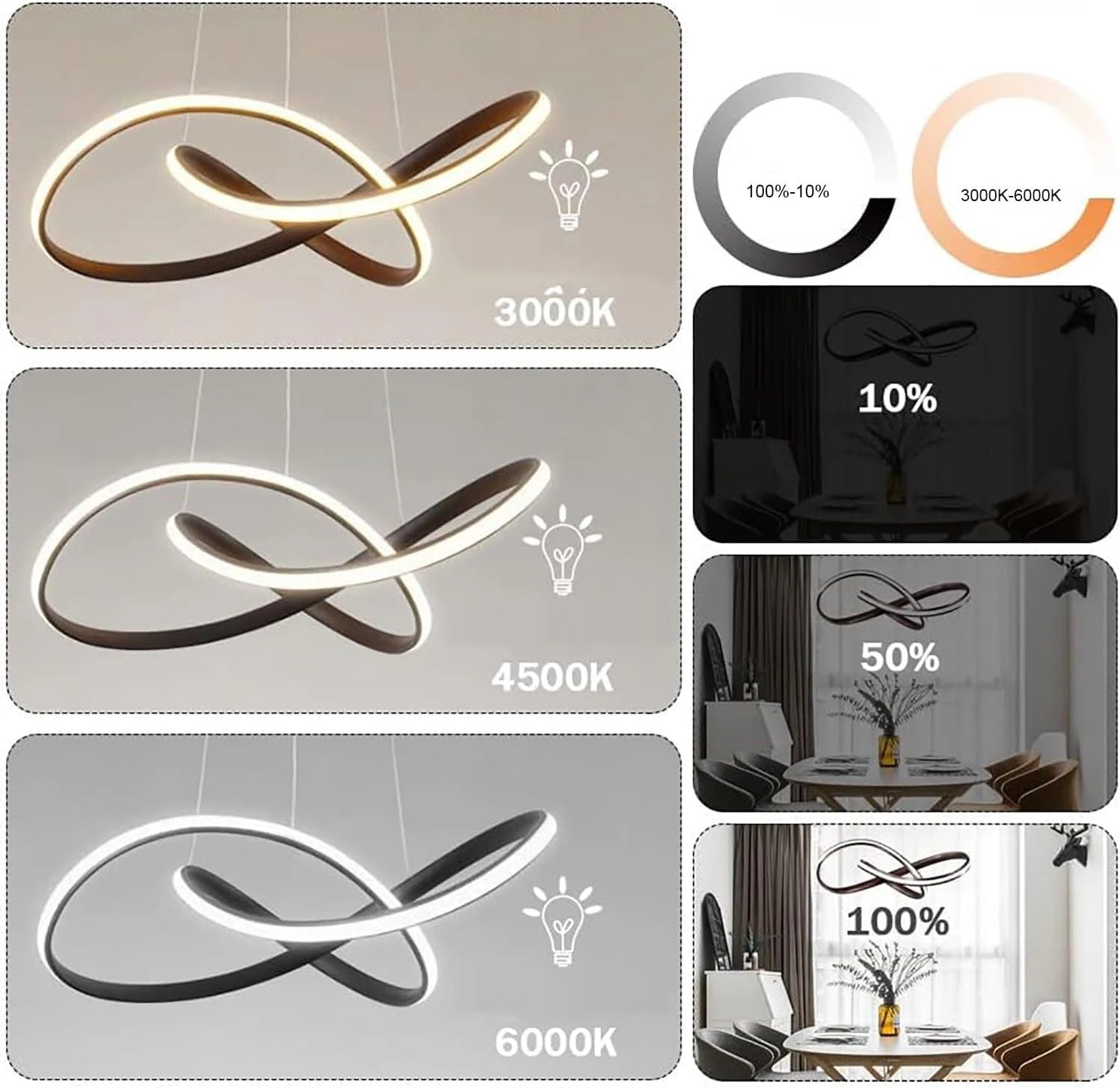 Modern Scandinavian Pendant Light – Clover Design