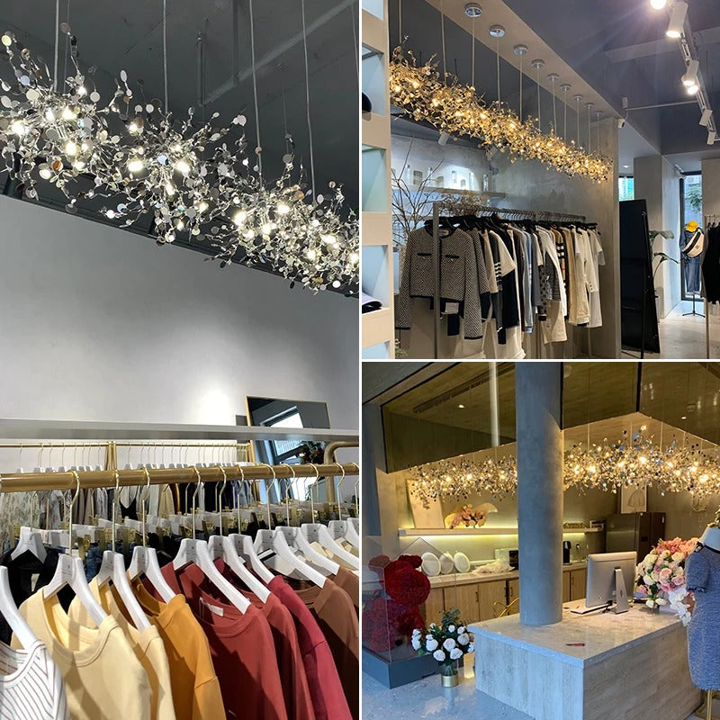 Modern LED Chandelier – Metal – 45x45cm