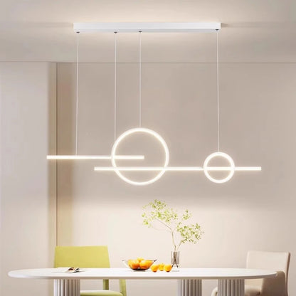 Modern LED Chandelier - Minimalist Pendant Light for Restaurant, Living Room & Bar