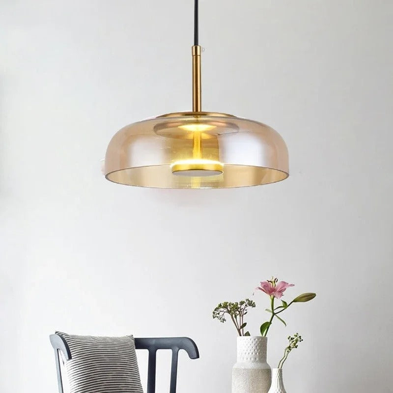 Noords Restaurant Enkele Hanglamp Eenvoudige Moderne Eetkamer Gepersonaliseerde Bedlamp Glazen Verlichting Creatieve Bar Bureaulamp