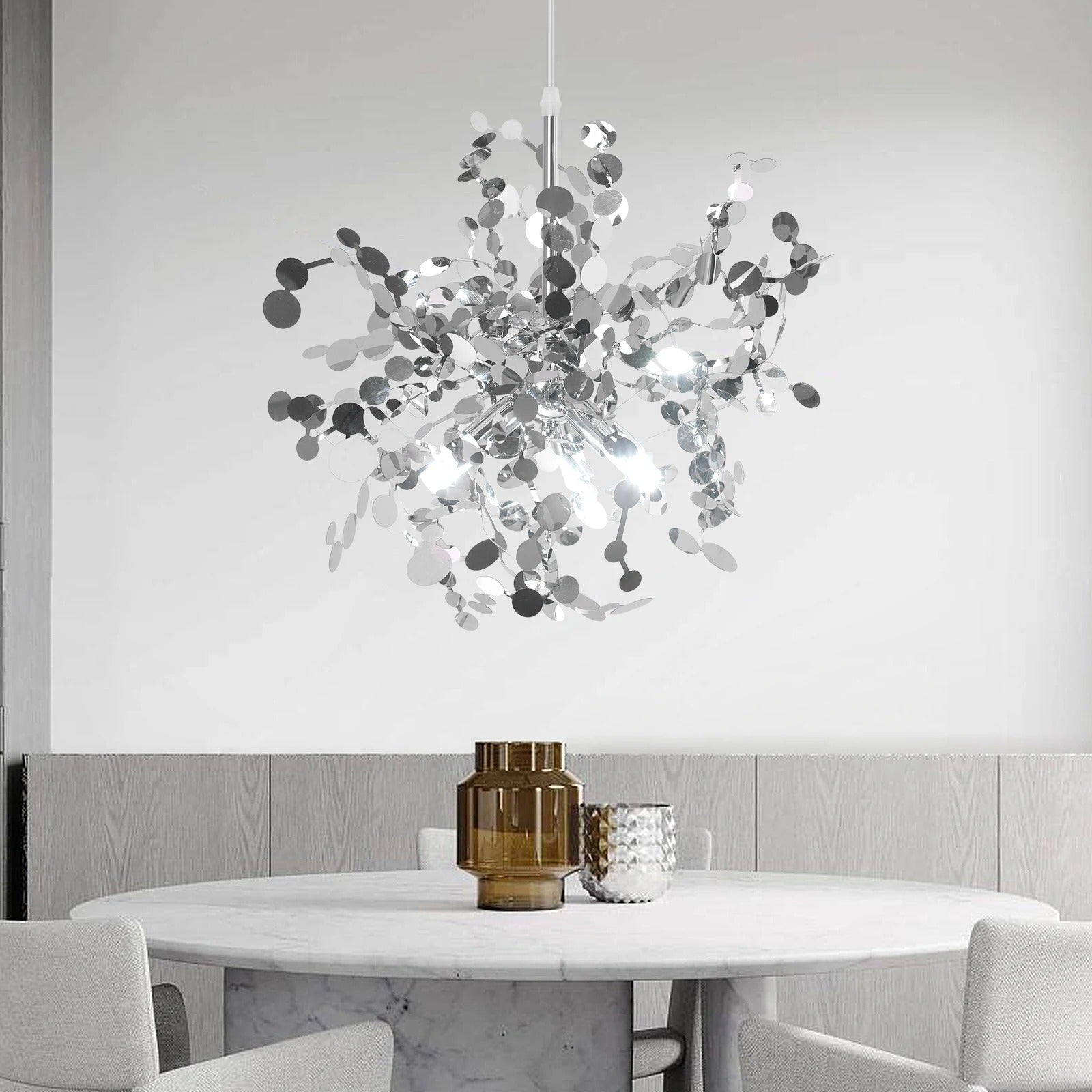 Modern LED Chandelier – Metal – 45x45cm