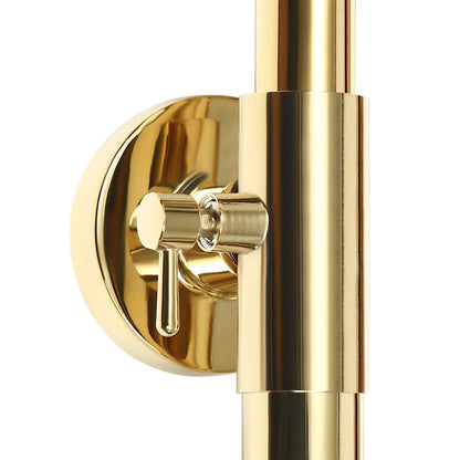 Luxe messing gouden Regenval douche set met Thermostatische Mengkraan