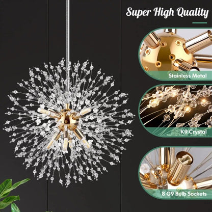Dandelion Crystal Chandelier Pendant Light
