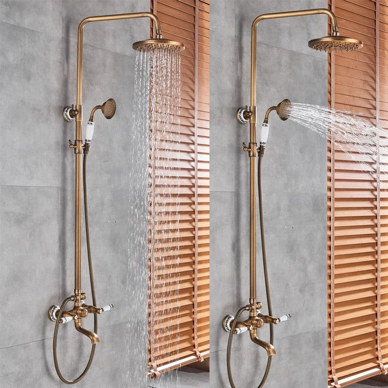 Rain Shower Brass Shower Faucet – Thermostatic Adjustable