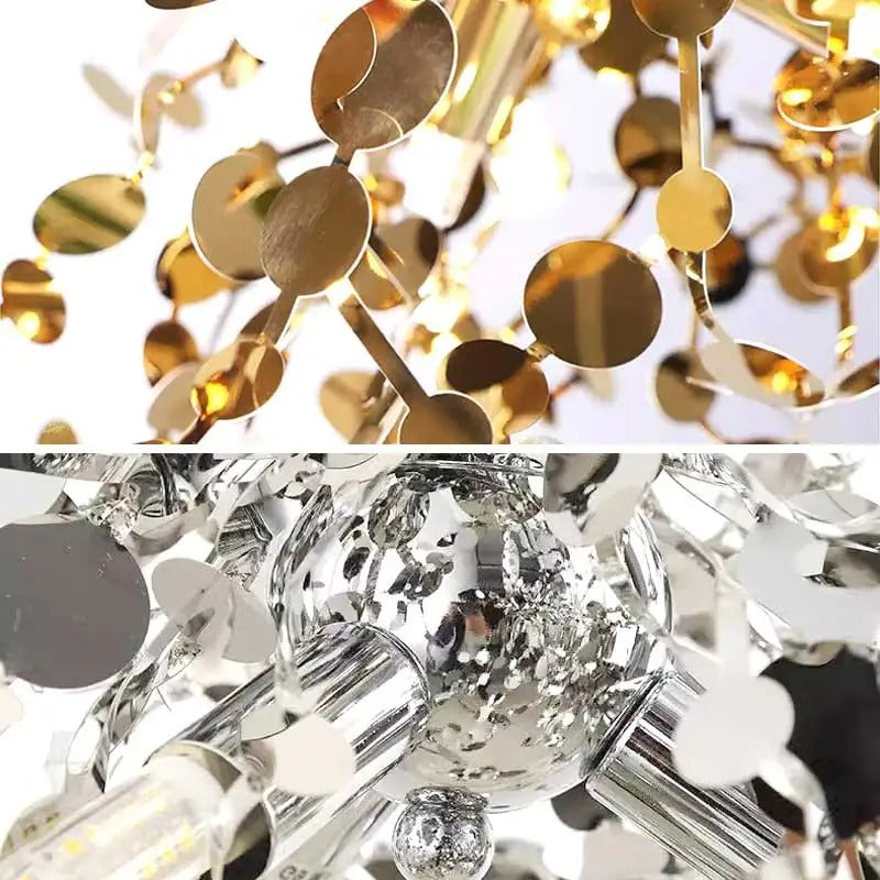 Modern LED Chandelier – Metal – 45x45cm