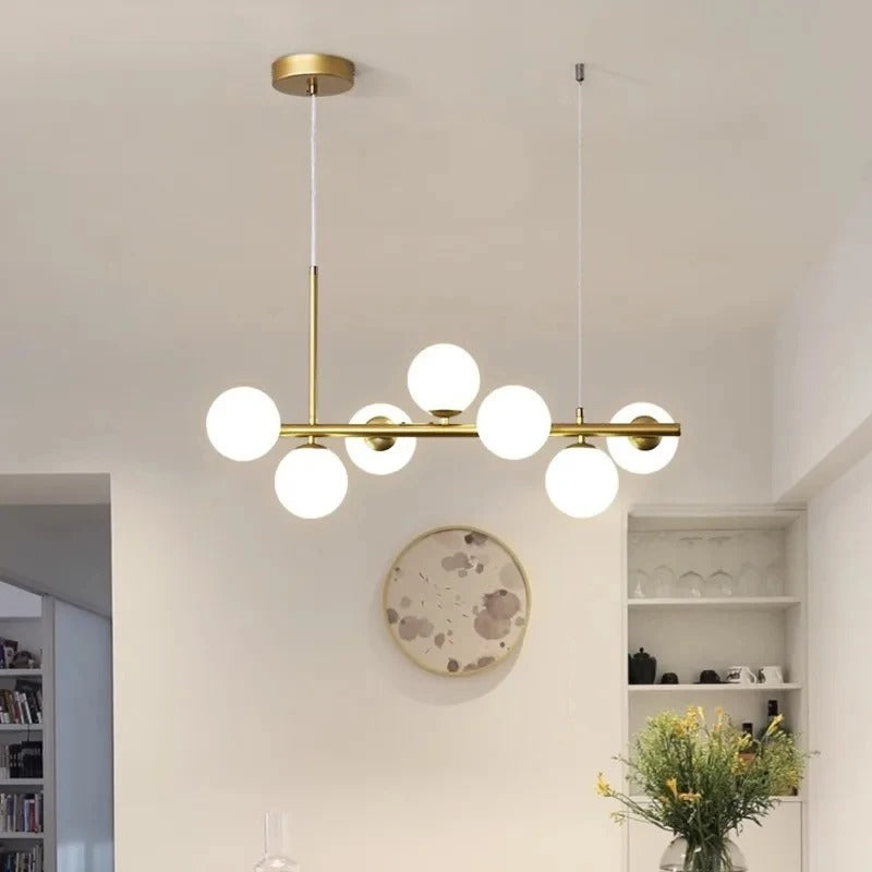 Designer LED Glass Globe Pendant Light (stock)