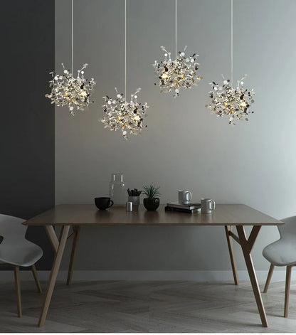 Modern LED Chandelier – Metal – 45x45cm