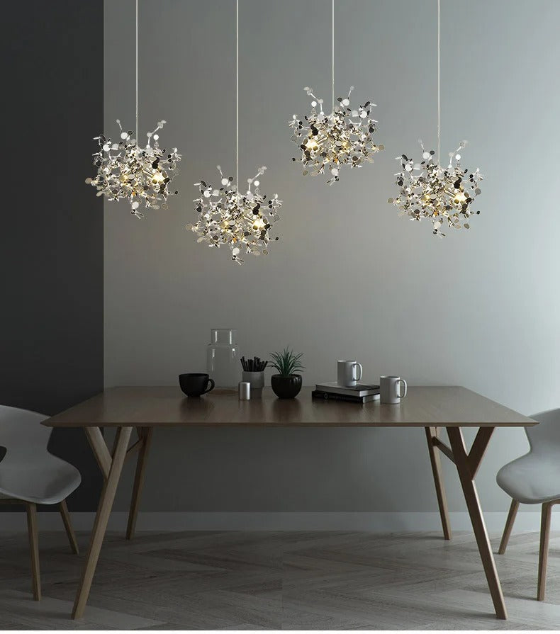 Modern LED Chandelier – Metal – 45x45cm
