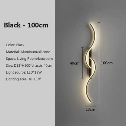 Modern LED Wall Lamp – Minimalist Strip Sconce