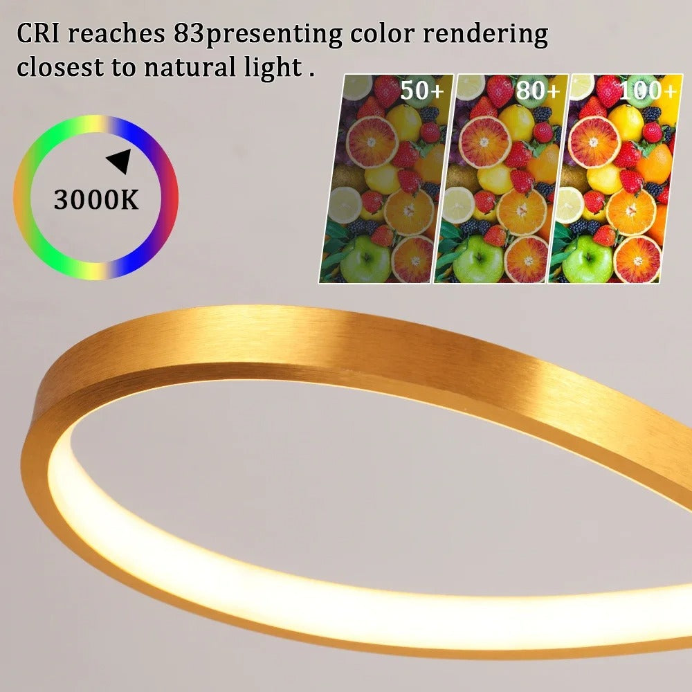 Modern LED Pendant Lamp Rings