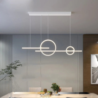 Modern LED Chandelier - Minimalist Pendant Light for Restaurant, Living Room & Bar