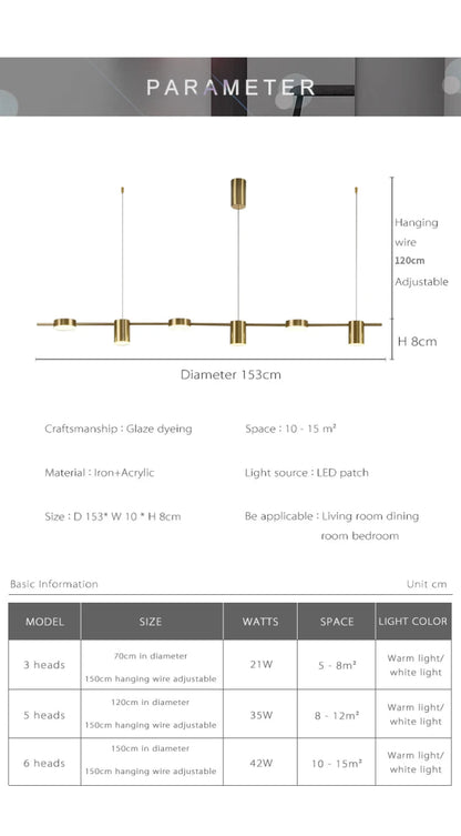 Modern LED Ceiling Light - Multi lights - Act Design Shop