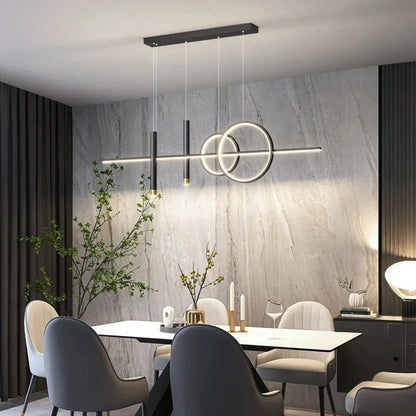 Modern LED Pendant Light – 100 cm Dining Table Lighting | Restaurant & Living Room Lamp - Act Design Shop