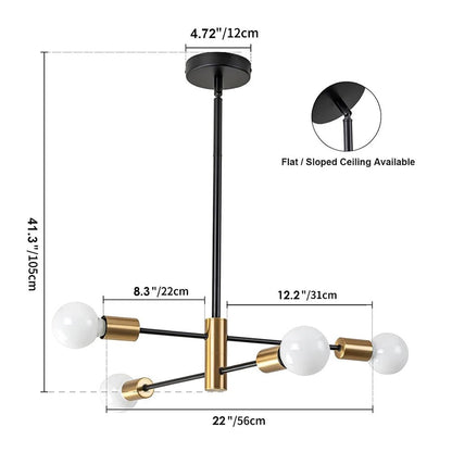 Modern Sputnik LED Chandelier – Pendant Lamp - Act Design Shop