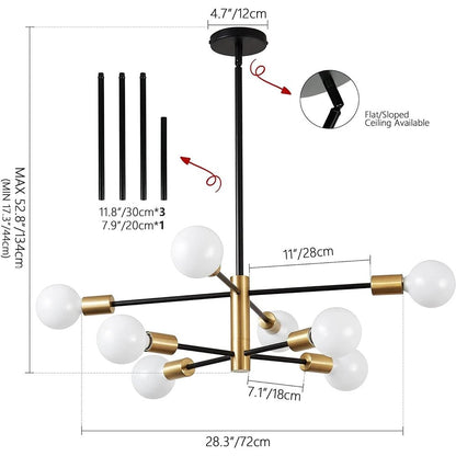 Modern Sputnik LED Chandelier – Pendant Lamp - Act Design Shop