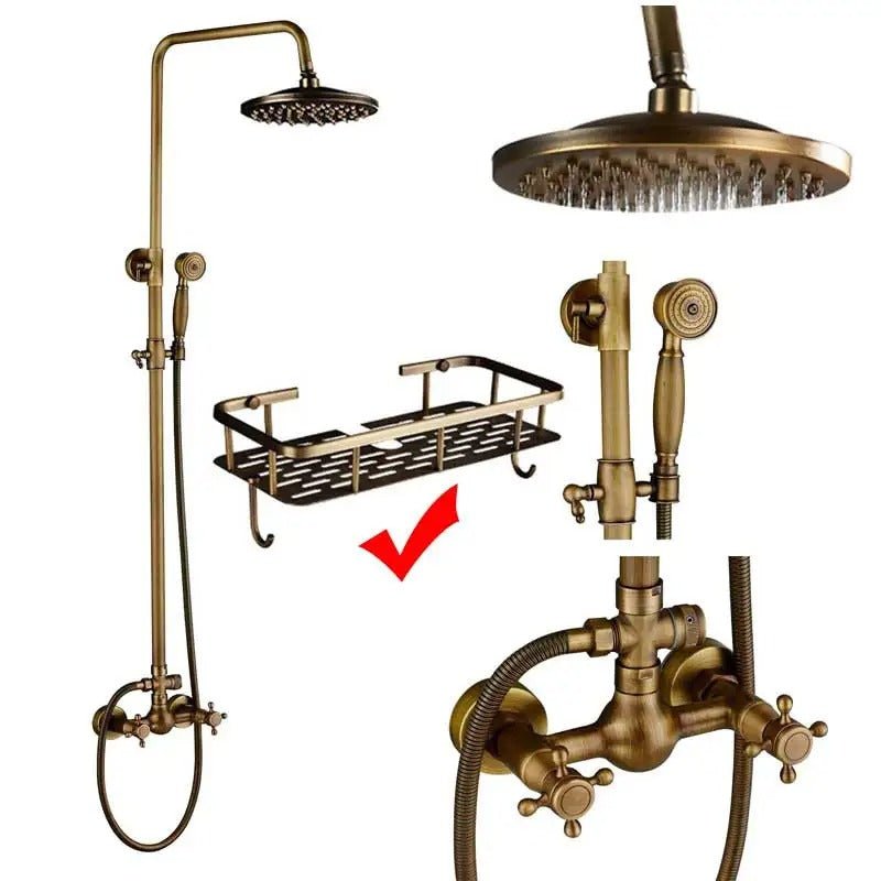 Rain Shower Brass Shower Faucet – Thermostatic Adjustable - Act Design Shop