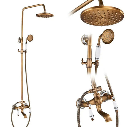 Rain Shower Brass Shower Faucet – Thermostatic Adjustable - Act Design Shop