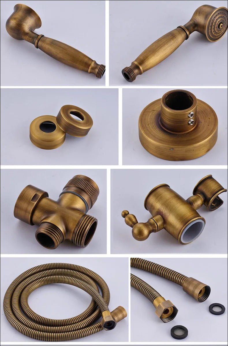 Rain Shower Brass Shower Faucet – Thermostatic Adjustable - Act Design Shop