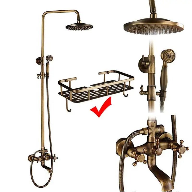 Rain Shower Brass Shower Faucet – Thermostatic Adjustable - Act Design Shop