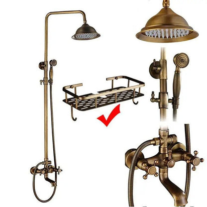 Rain Shower Brass Shower Faucet – Thermostatic Adjustable - Act Design Shop