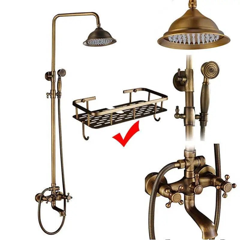 Rain Shower Brass Shower Faucet – Thermostatic Adjustable - Act Design Shop