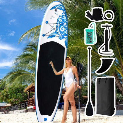Opblaasbaar supboard met premium accessoires en draagtas