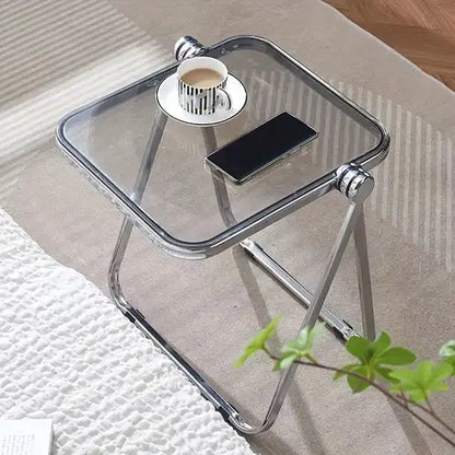 Glazen design bijzettafel