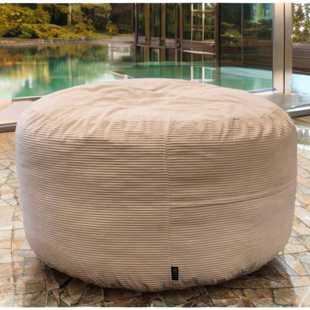 Big Mega XXL Beanbag Ribbed Fabric Included foam fillings