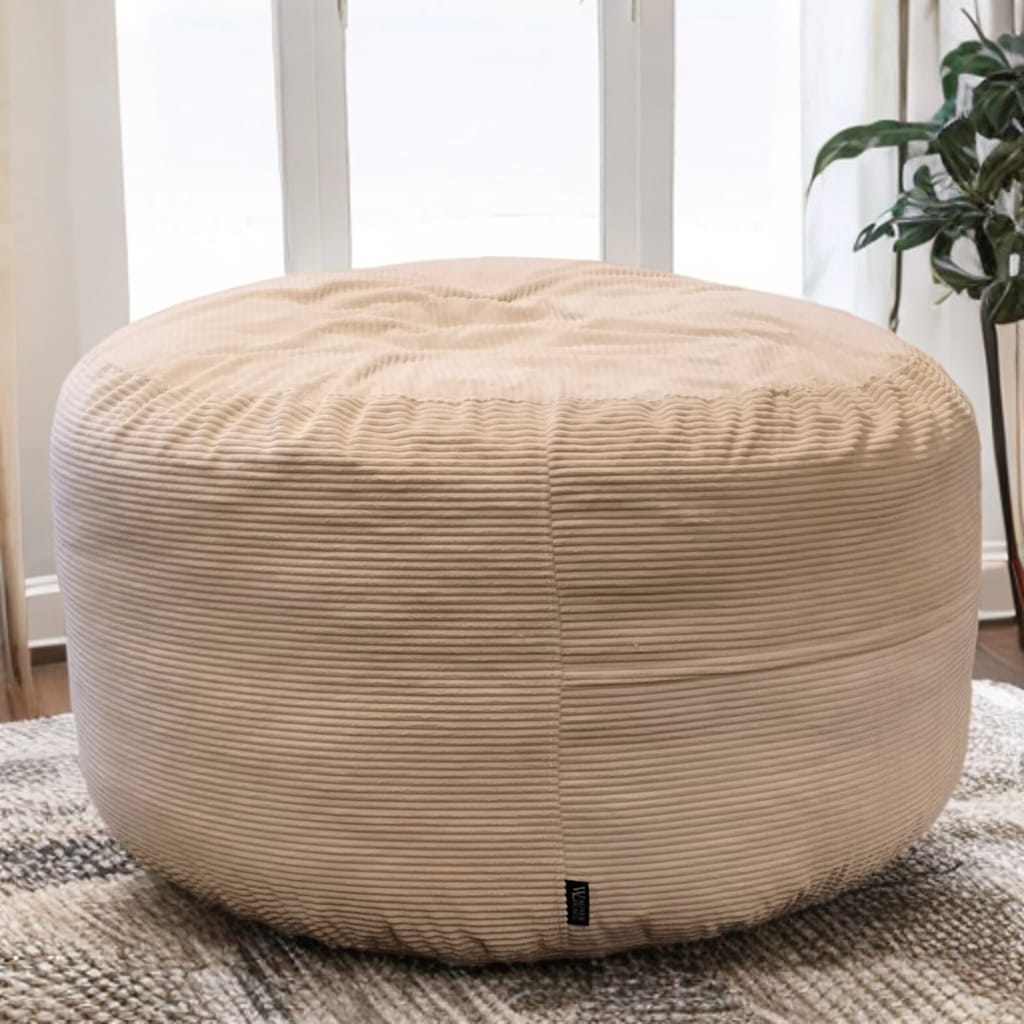 Big Mega XXL Beanbag Ribbed Fabric Included foam fillings
