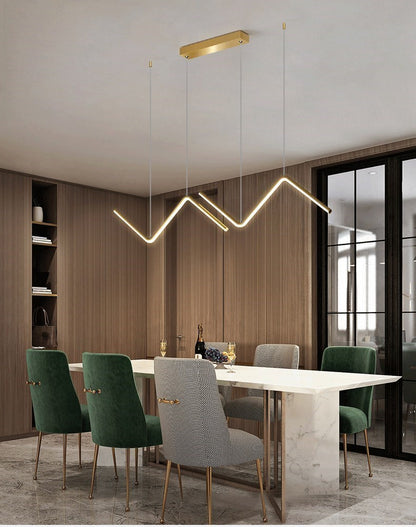 Modern LED Pendant Light | 90cm Dual Arm Design