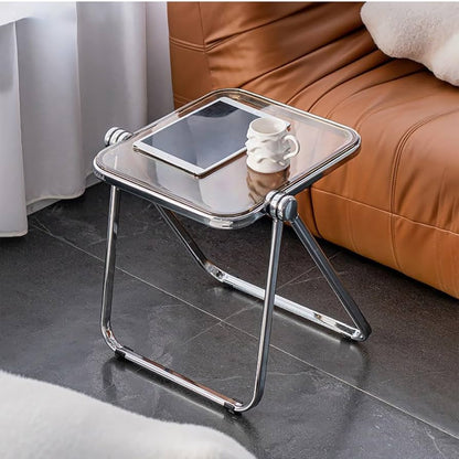 Glazen design bijzettafel